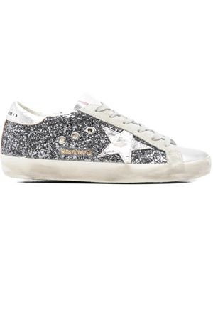 Sneaker Superstar in glitter argento GOLDEN GOOSE | GWF00101F00428760388